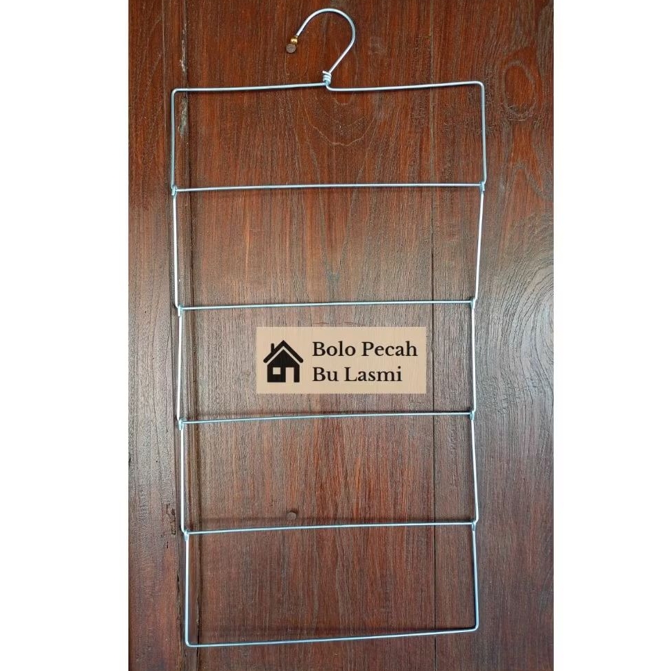Hanger Jilbab Susun 5 Besi Tebal / Hanger Gantungan Jilbab / Hanger Kerudung Gantung