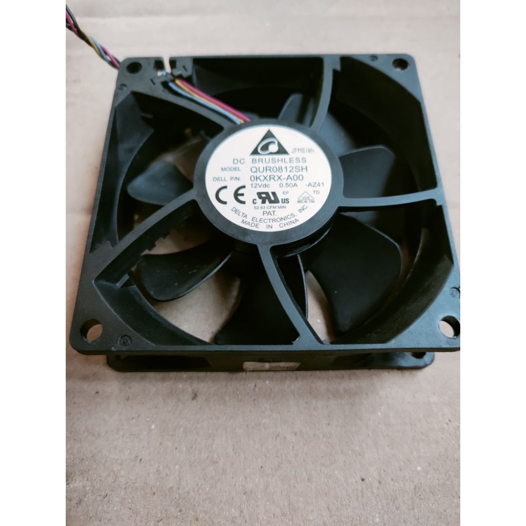 delta 8cm fan DC delta 12volt 0.50a delta 4pin higgspedd