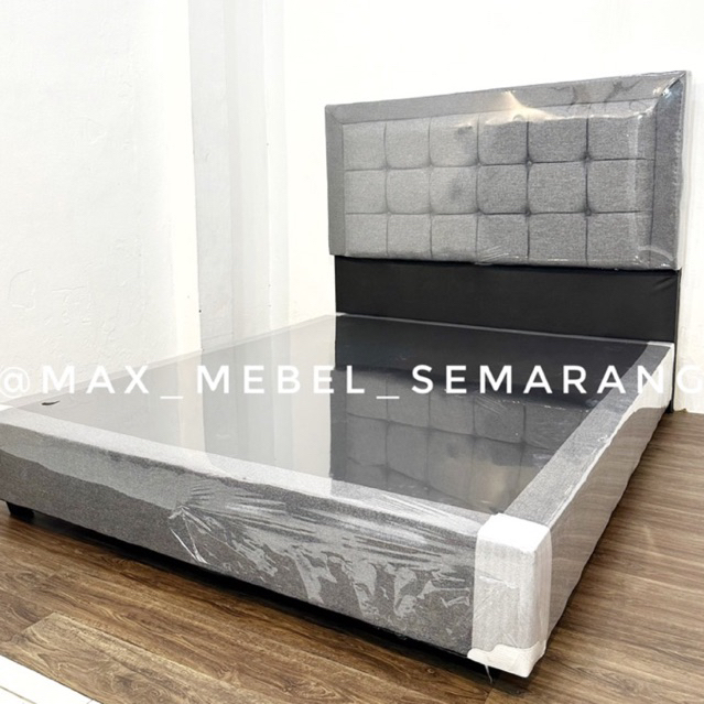 Dipan Divan Kanvas Ranjang Kasur Tempat Tidur (Springbed Terpisah) Mebel Furniture Semarang