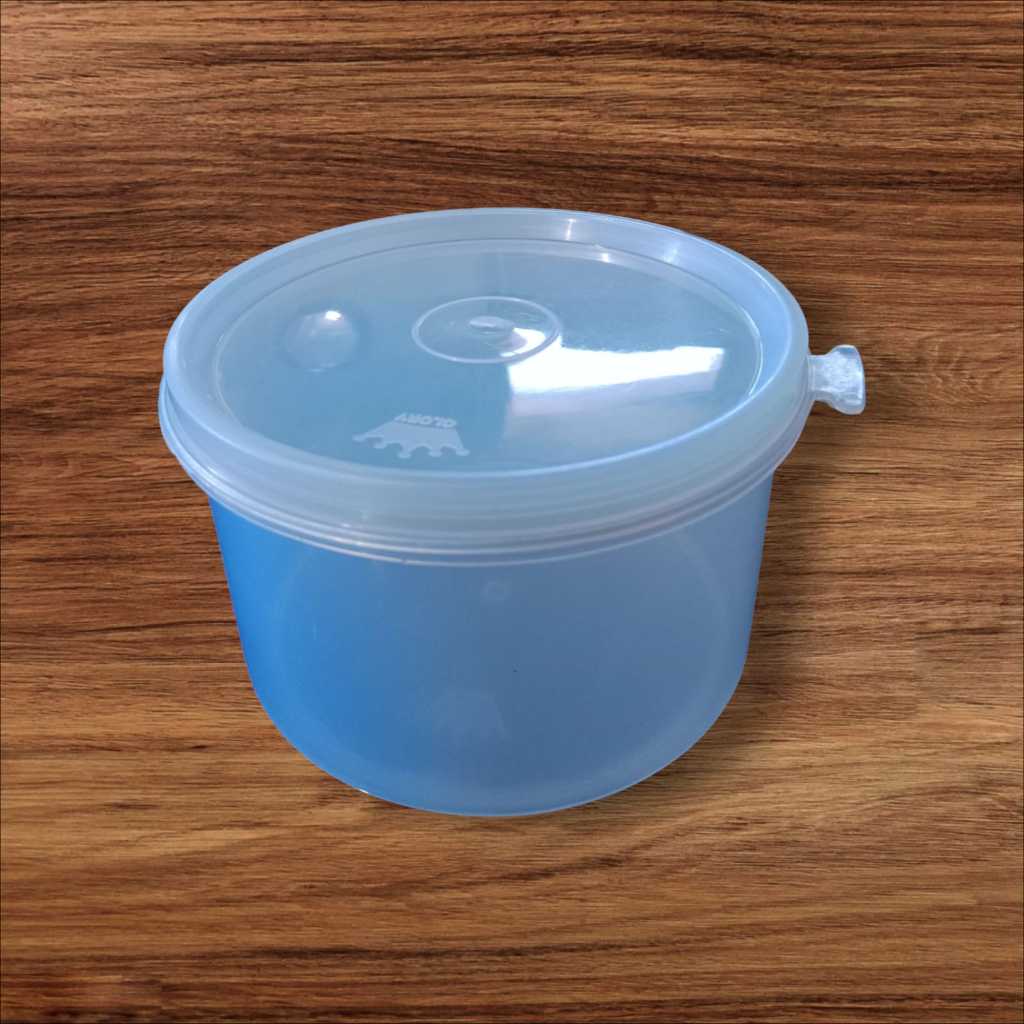 Toples Plastik Transparan 500ml – Wadah Serbaguna Makanan & Bumbu (Diameter 12cm Tinggi 8cm)
