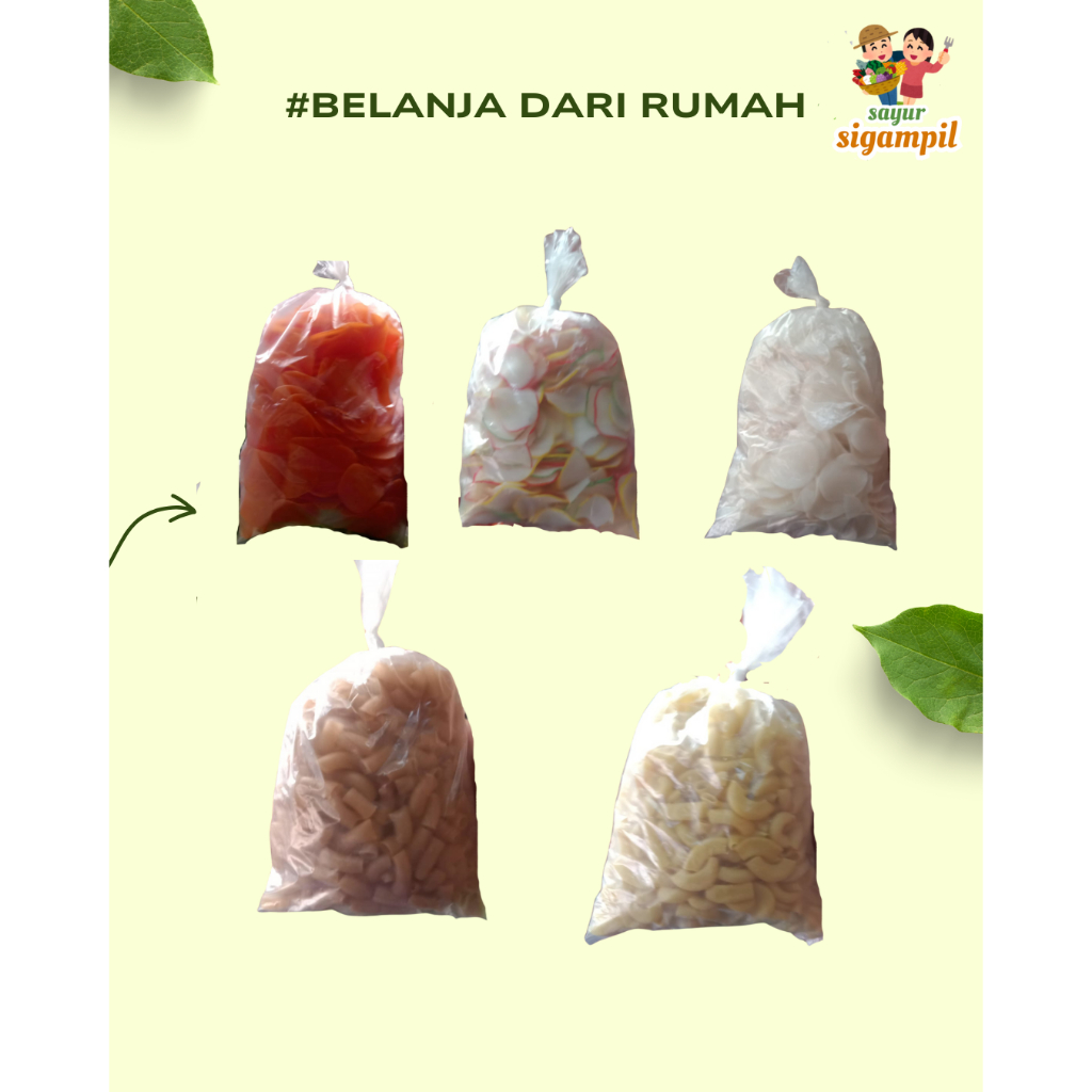 

Kerupuk Curah Oren / Bawang / Putih / Macaroni / Macaroni Oren / Seblak 250g