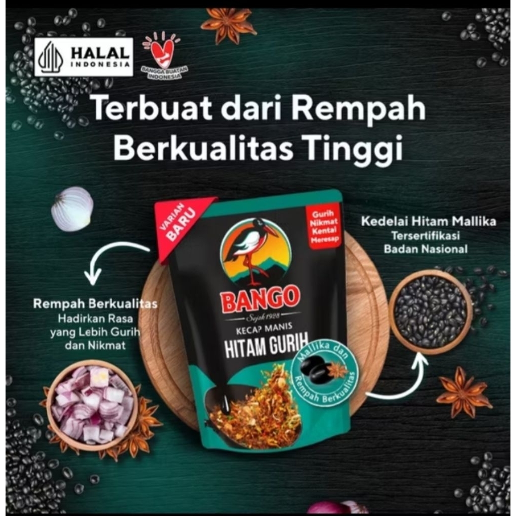 

kecap Bango hitam gurih 55 ml