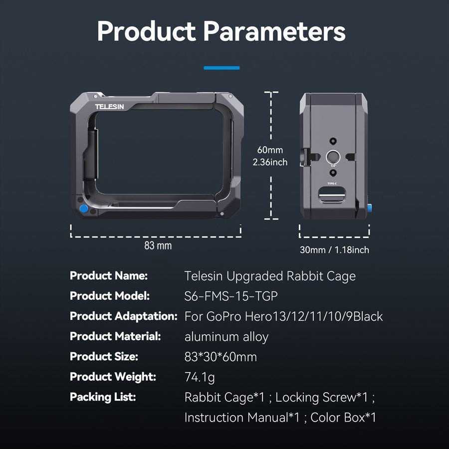 Case Pelindung Kamera Aksi GoPro Hero 9 to 13 Protective Frame