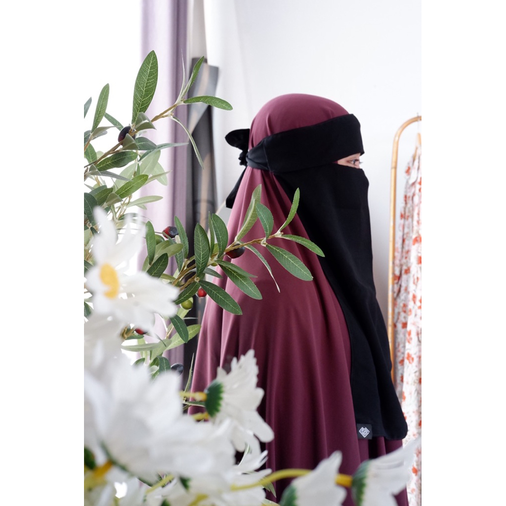NIQAB FLAP BANDANA PONI PLAT ALFARAH