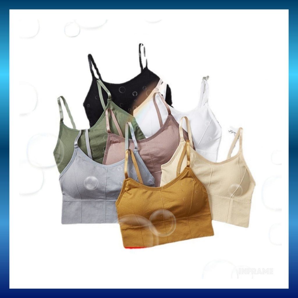 Pakaian Dalam Wanita Big Size Besar Tanpa Kawat Seamless Bra Olahraga Korean Style