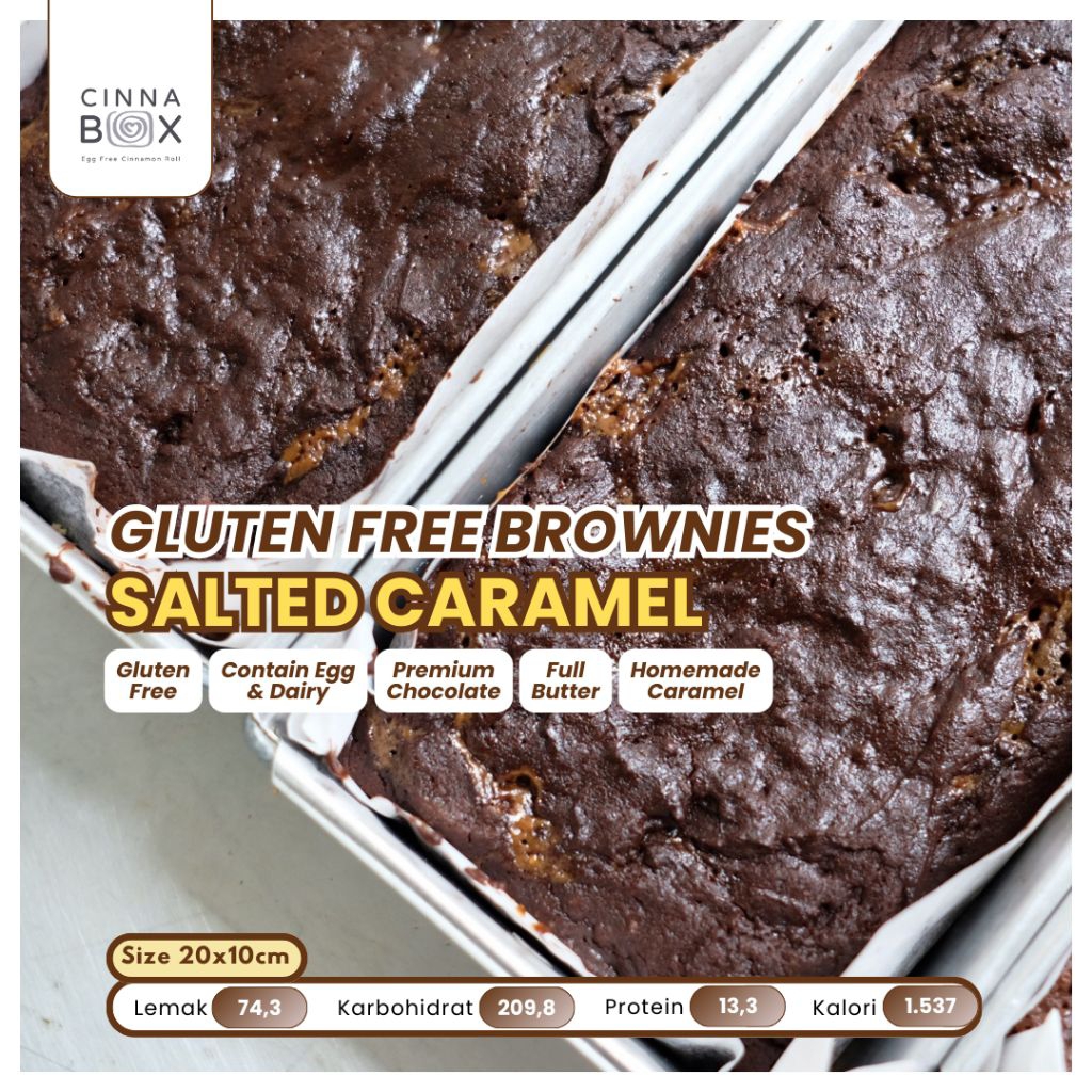 

Gluten Free Brownies Salted Caramel