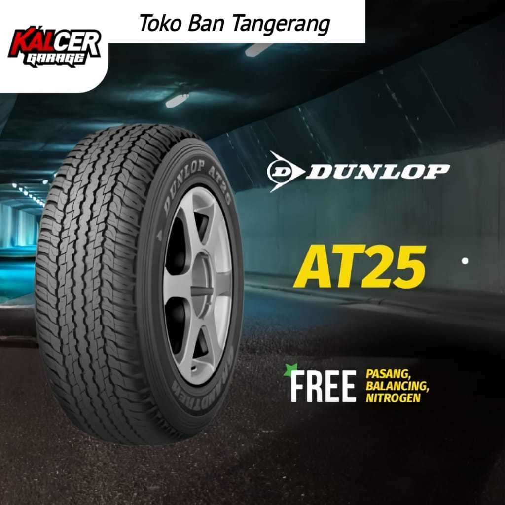BAN DUNLOP RING 18 UNTUK PAJERO FORTUNER UKURAN 265 60 R18 DUNLOP AT25