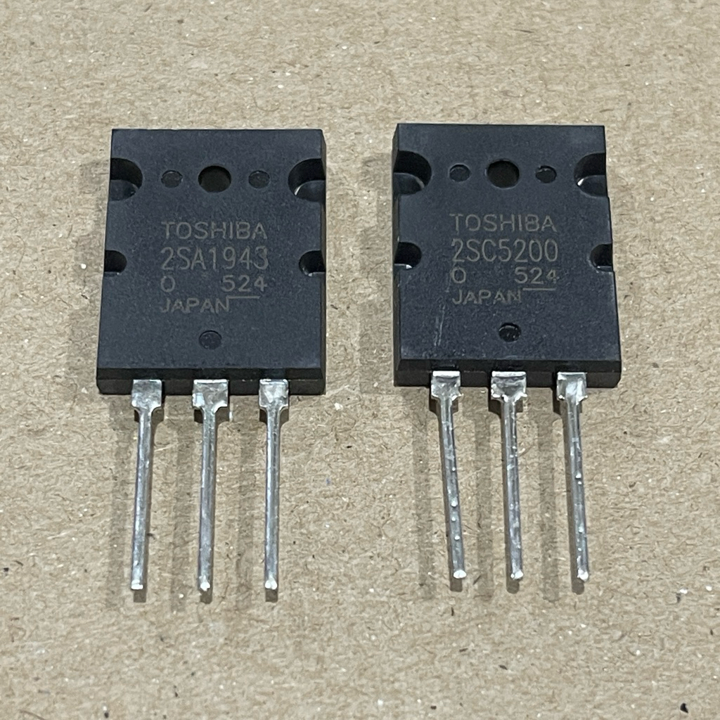 TR Final A1943 + C5200 TOSIBA | heatsink fan A 1943 C 5200 transistor final