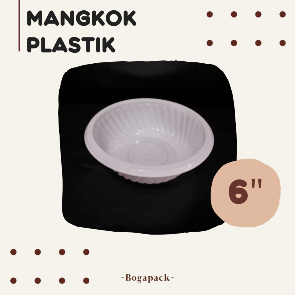 Mangkok Makan Plastik TPP 6inchi / Mangkok Makan / Mangkok Mika / Mangkok Plastik
