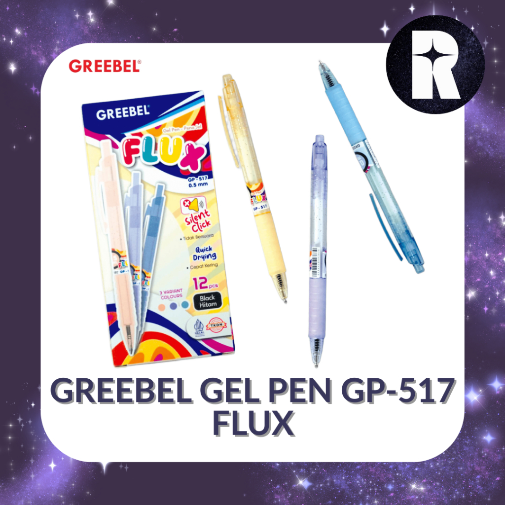 

PULPEN HITAM GREEBEL GEL PEN GP-517 FLUX (PCS)