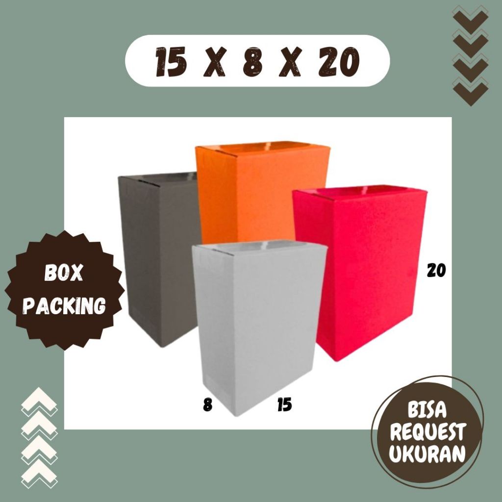 

Karton 15x8x20 Kardus A1 Packing Dus Kotak Kemasan Box Aksesoris Souvenir Gelas Botol Obat Madu