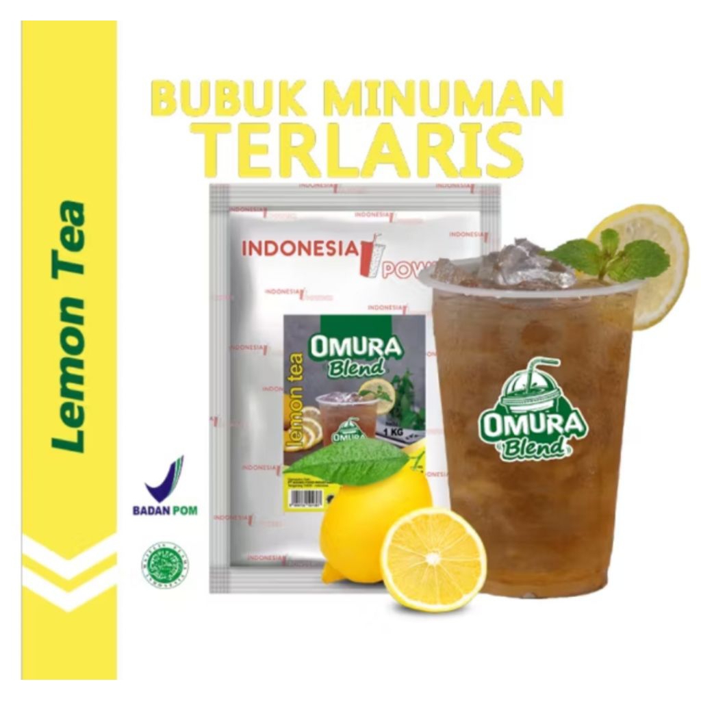 

Omura Blend Bubuk Minuman Premium Rasa Lemon Tea / Teh Lemon Powder Drink 1 kg Omura