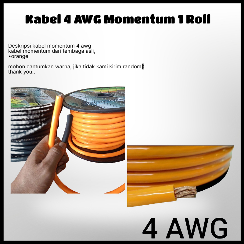 Kabel 4 AWG Momentum 1 Roll