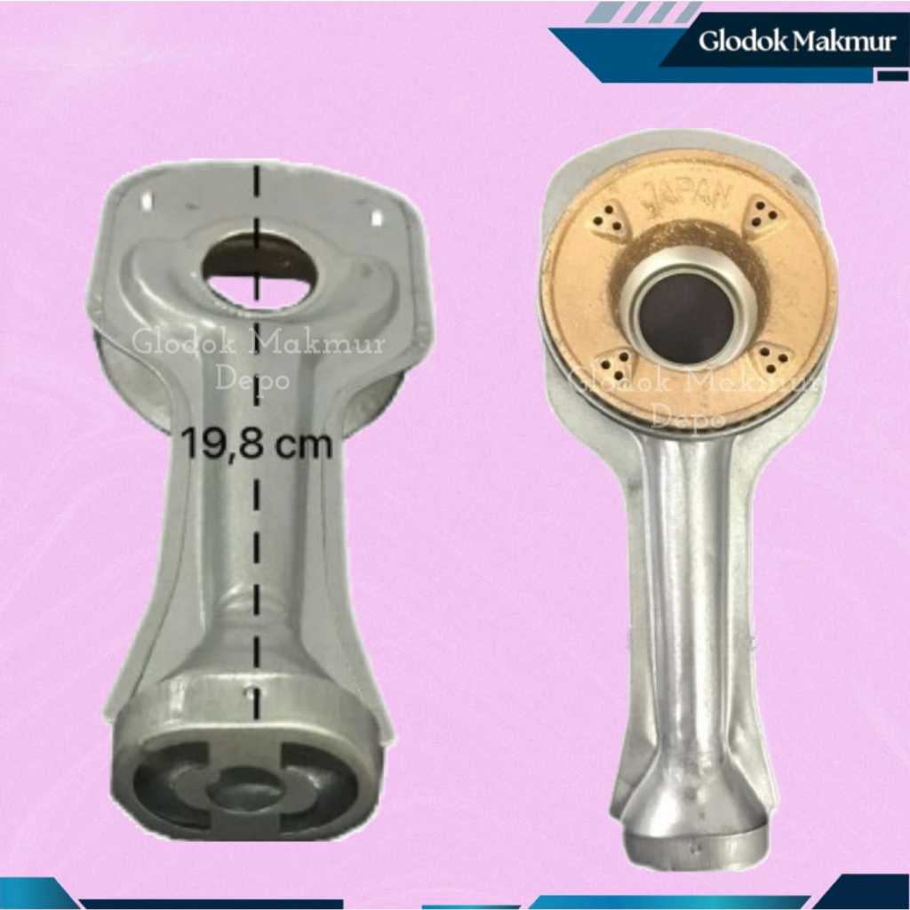 TUNGKU LEHER + BURNER KOMPOR RINNAI 1 SET ( CEROBONG + BURNER ) QUANTUM / NIKO