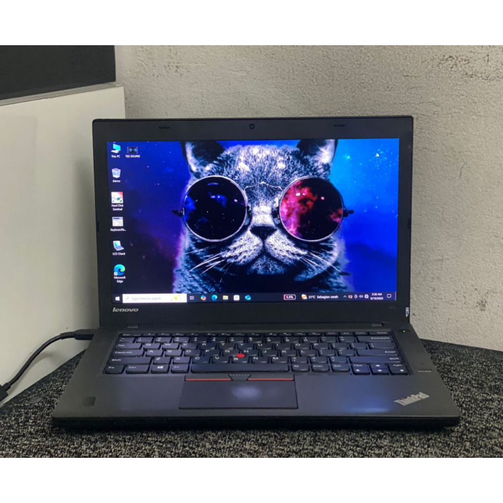 LAPTOP LENOVO THINKPAD T450 CORE I5-5300U 2.3GHzRAM 4GB
SSD 256GB