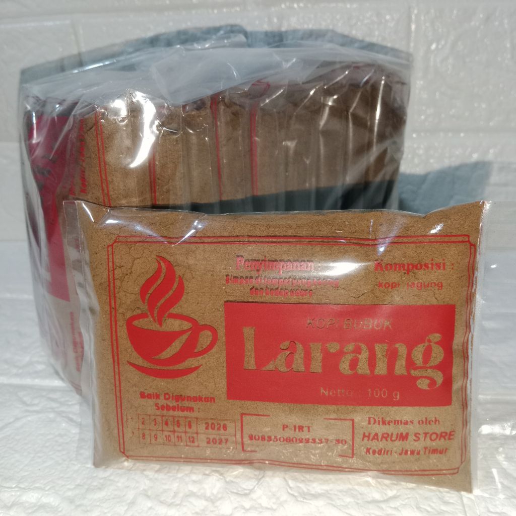 

Kopi Bubuk LARANG kemasan Merah 100 gram