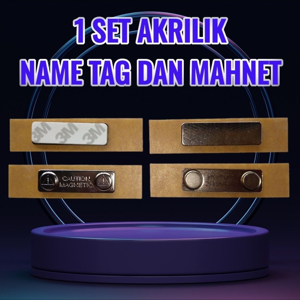 

Bahan Name tag Akrilik 8x2cm BAHAN NAMA DADA POLOS