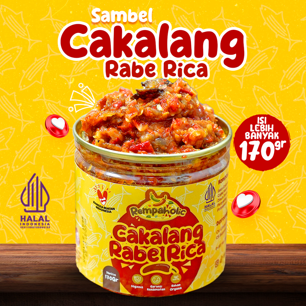

Rempaholic - Sambal Ikan Cakalang Rabe Rica 170g - Sambel Pedas Enak Dan Praktis