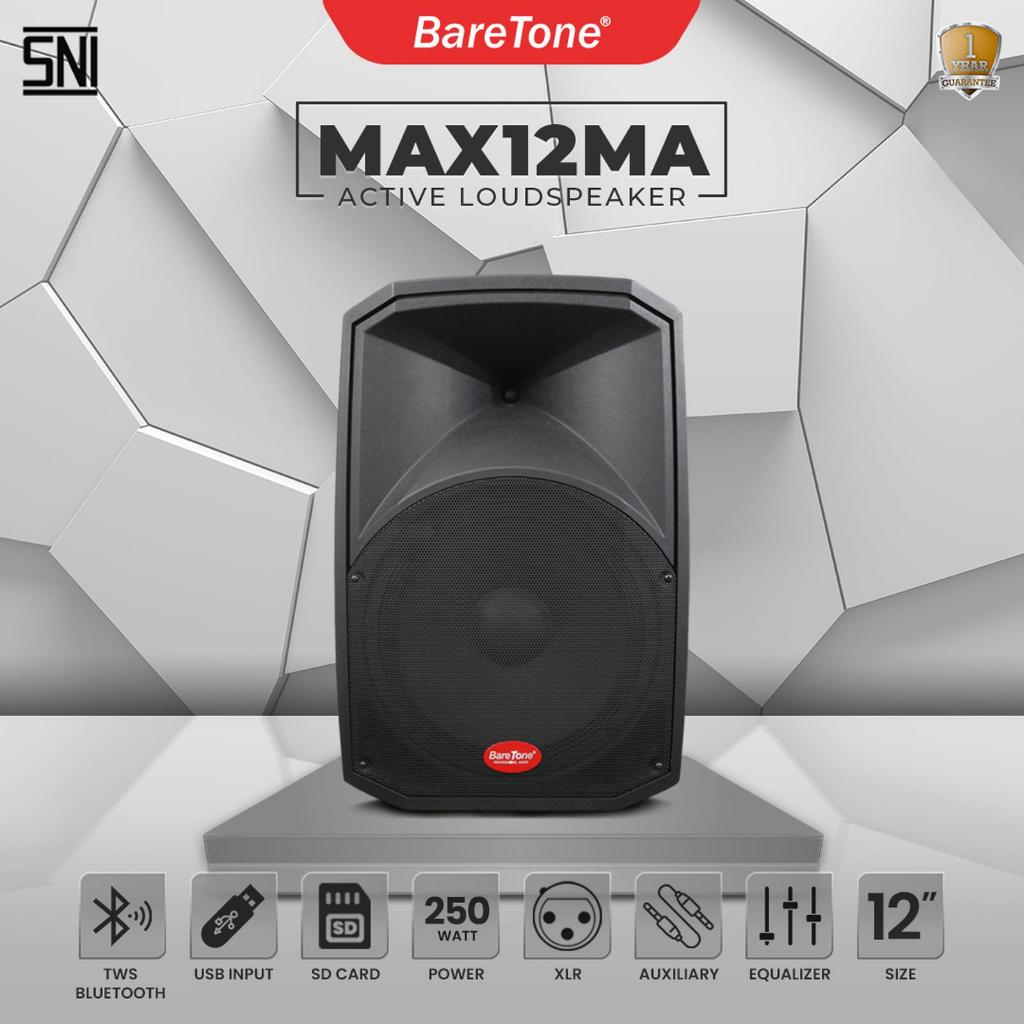 SPEAKER ACTIVE BARETONE MAX12MA 12INCH
