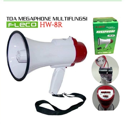 COD TOA / SPEAKER TOA / MEGAPHONE FLECO HW-8R RECHARGEABLE/PENGERAS