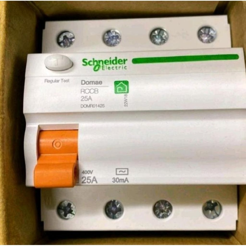 RCCB/ELCB SCHNEIDER DOMAE 4P 25A 30MA/ELCB/RCCB DOMAE 4P 25A 30MA SCHNEIDER ORIGINAL