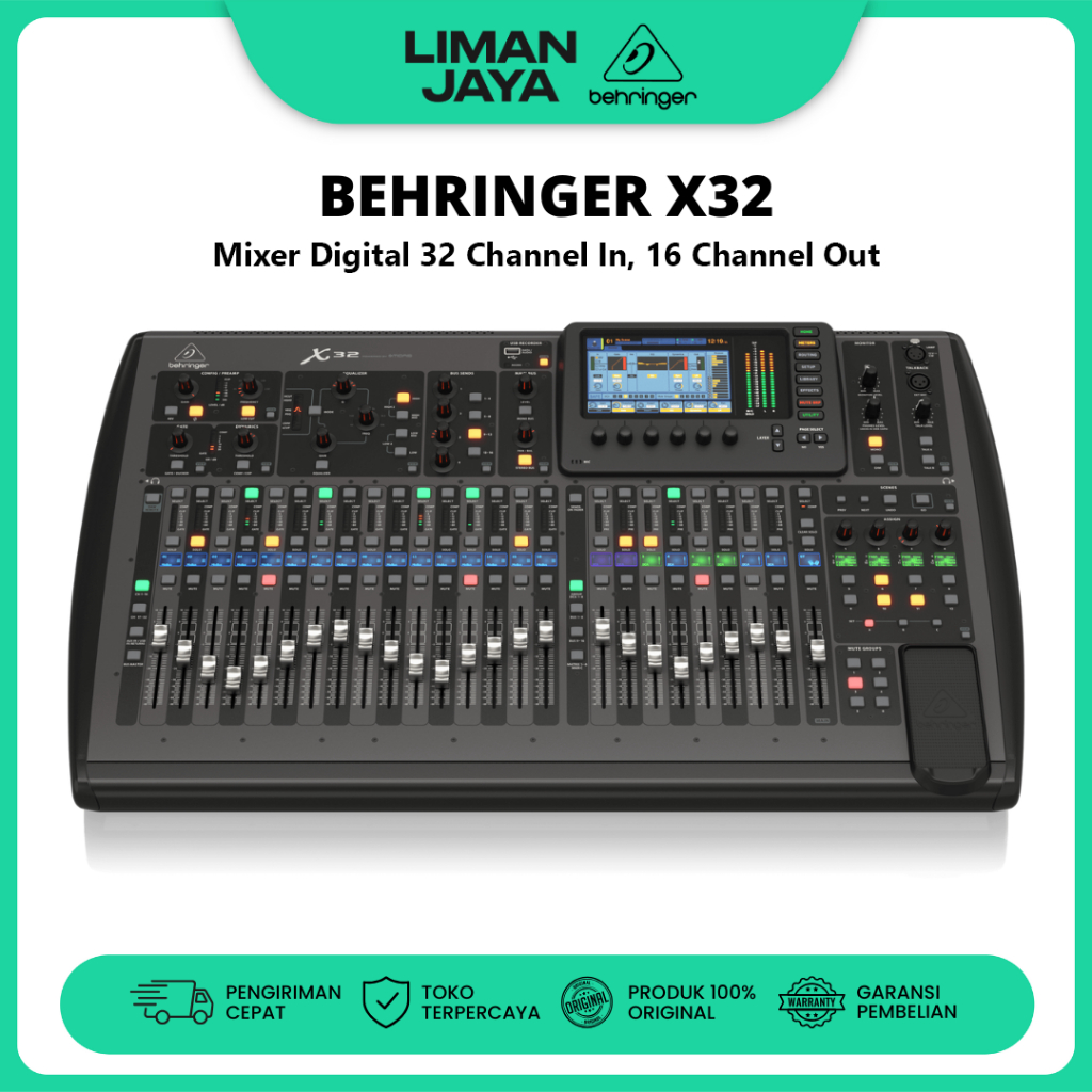 BEHRINGER X32 X-32 X 32 Channel Ch Digital Mixer Audio Mixing Console