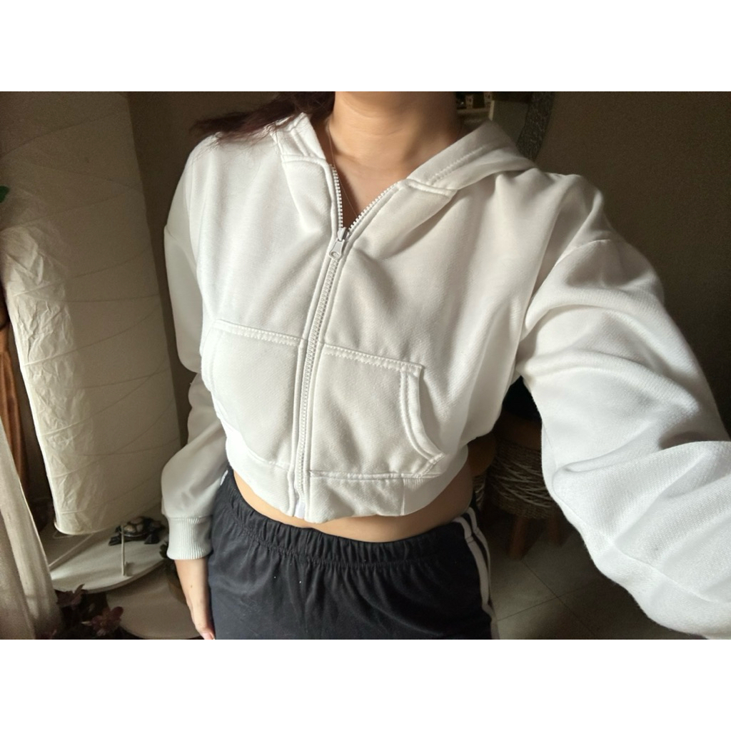 Cropped White Jacket - Aesthete Your Life