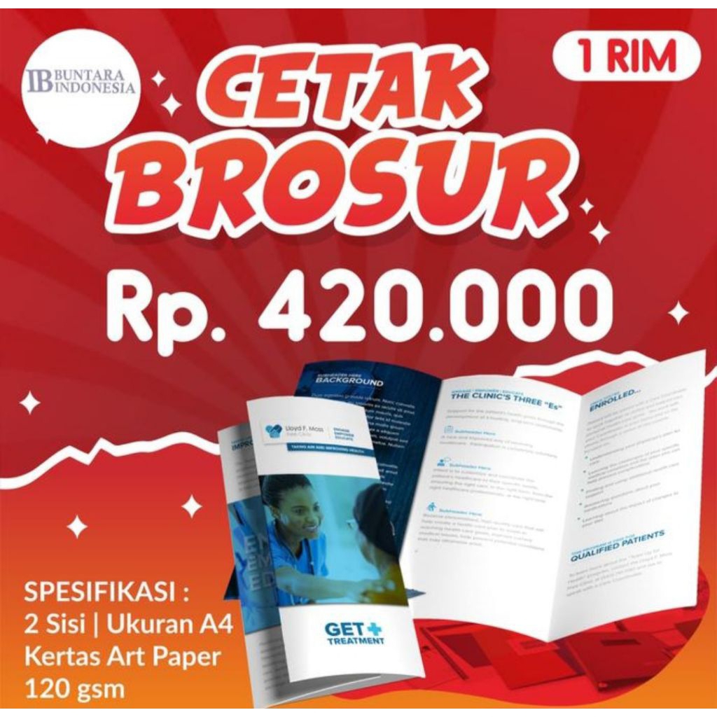 cetak brosur a4 2 sisi || Ap 120