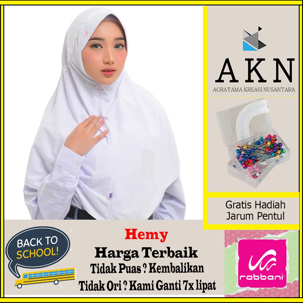 Jilbab Rabbani Ori Hemy Rabbani Pita Diatas Melingkar Seperti Mahkota