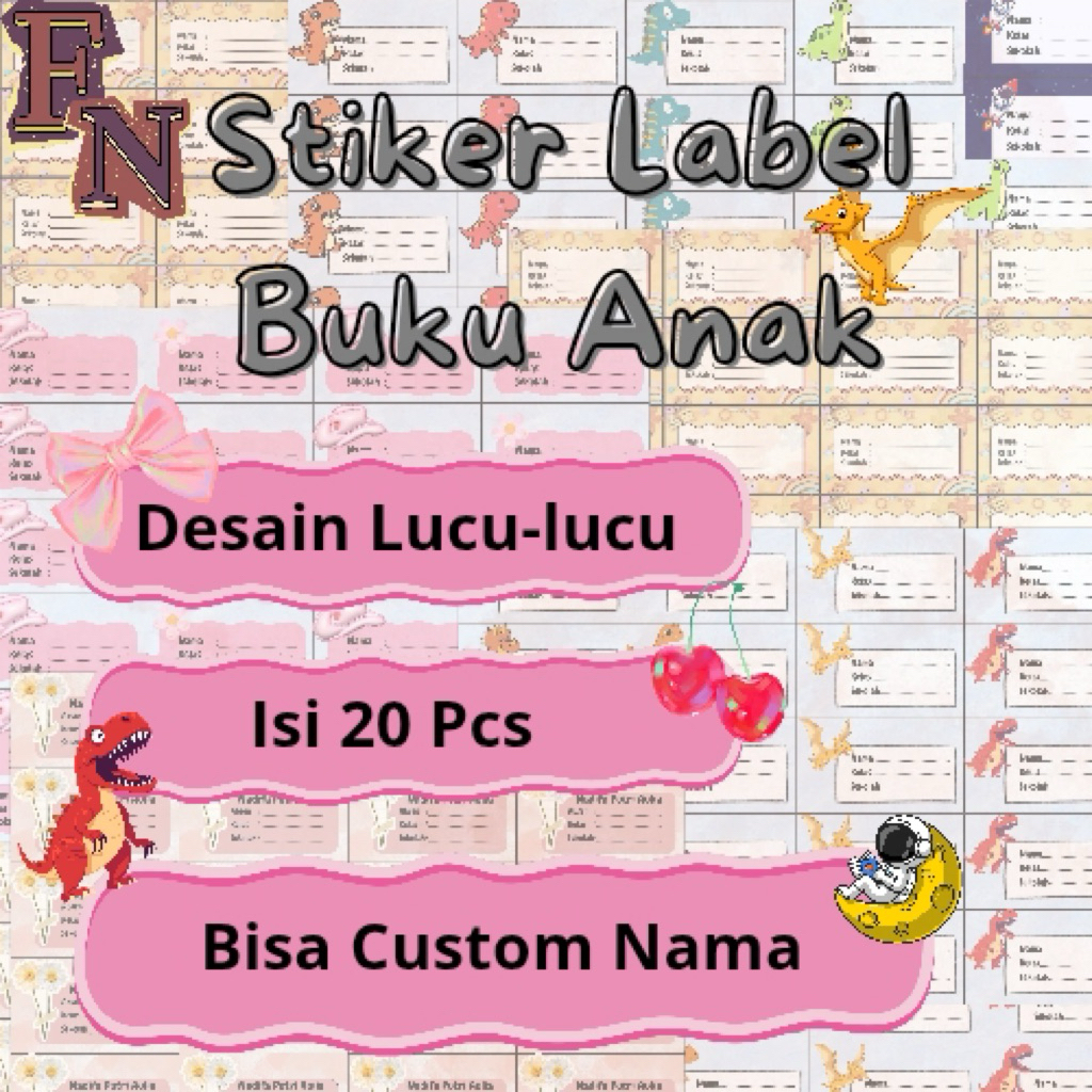 

Stiker Label Buku Pelajaran/Mapel Isi 20 Glosy Paper