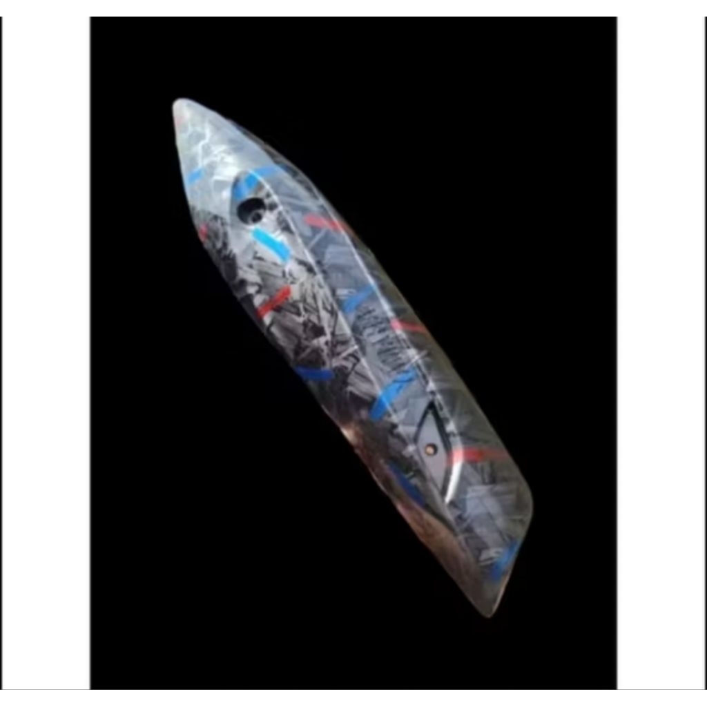 Tameng Knalpot/Pelindung Knalpot Mio J Fino Motif Karbon Kevlar Super Glowing