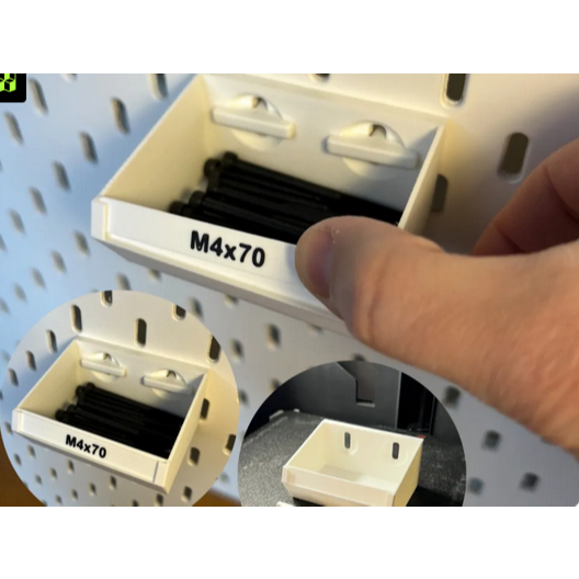 IKEA SKADIS TRAY LARGE WITH LABEL