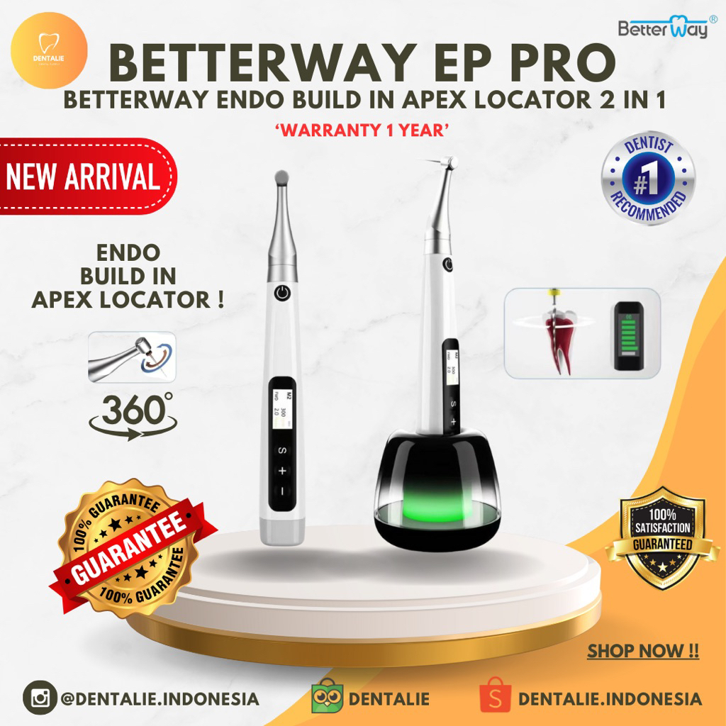 Betterway Endo EP Pro - Endo Build In Apex Locator 2 in 1 - Apex Locator