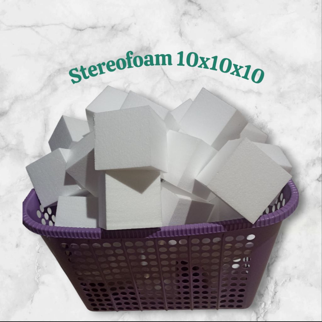 

Paket 10 pis Stereofoam balok kubus 10x10x10