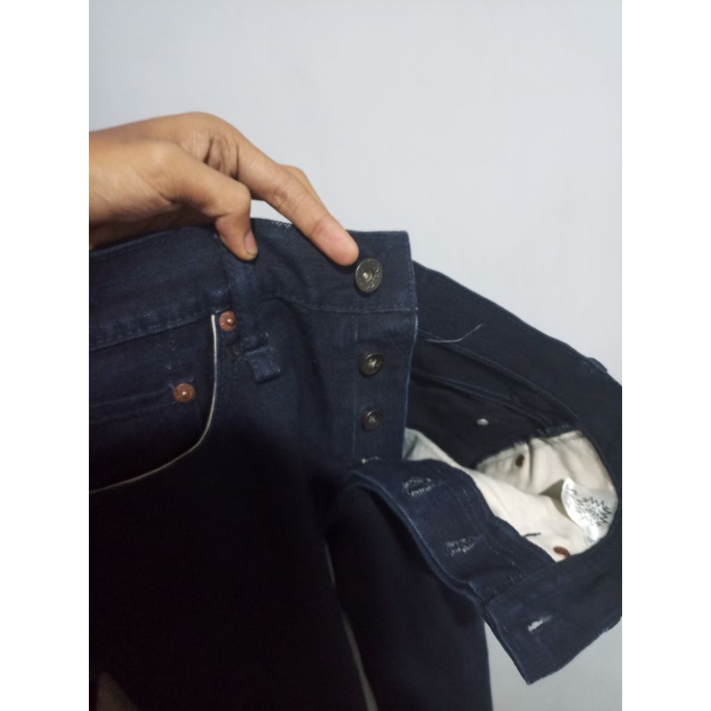 denim sage Rover black indigo non selvedge