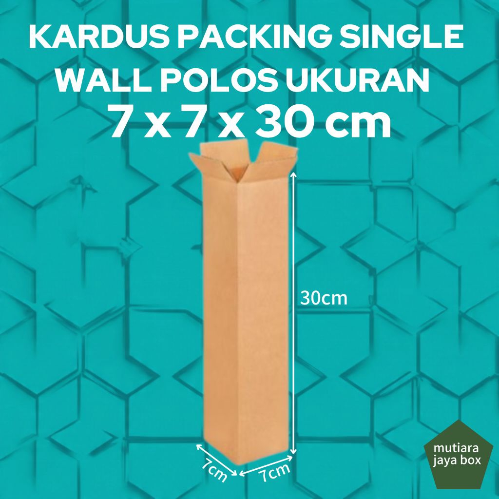 

KARDUS PACKING 7x7x30cm SINGLE WALL POLOS