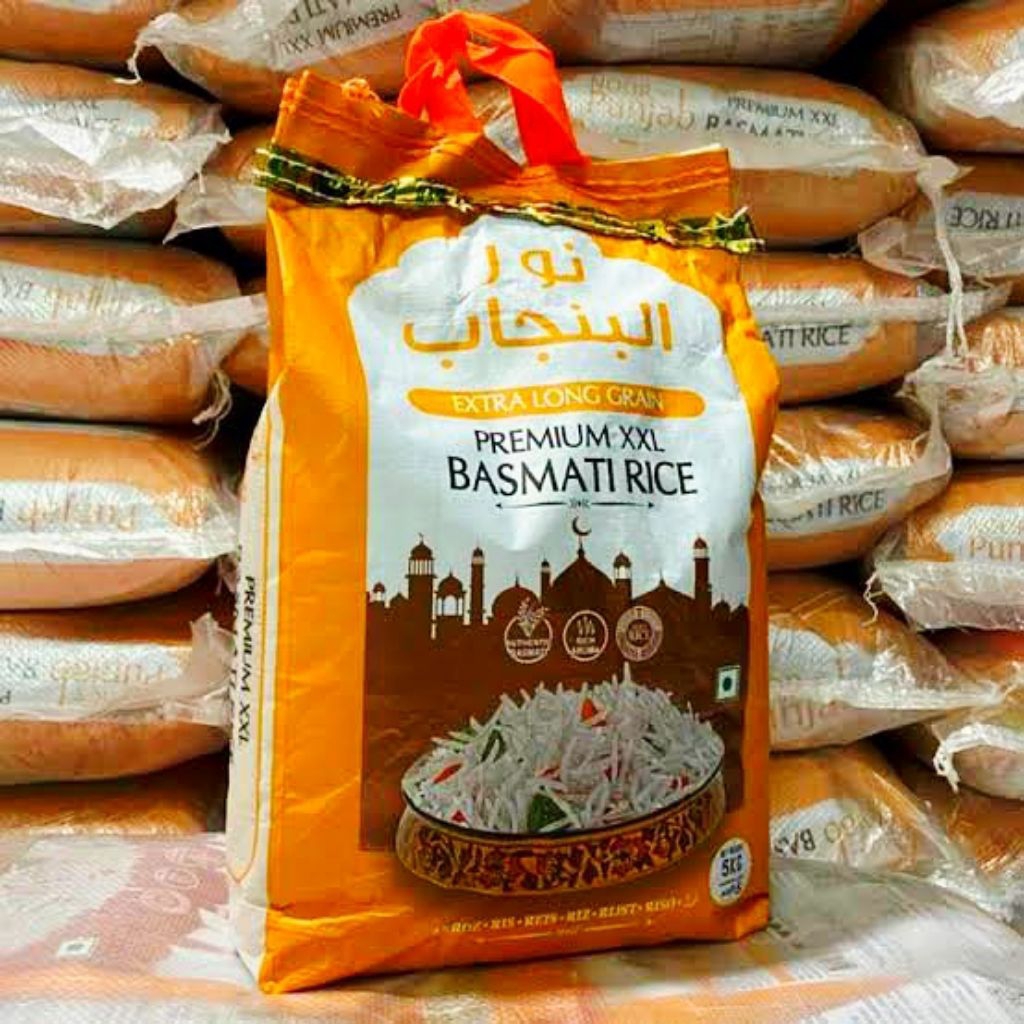 

Beras Basmati Noor E Punjab Super Panjang 5kg - Beras India Kemasan 5kilo Exp Terbaru PREMIUM BERAS BASMATI