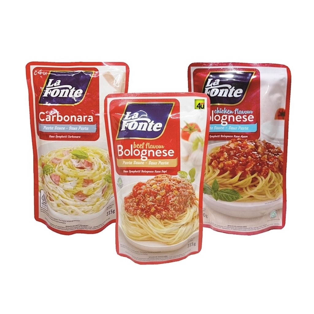 

saus la fonte beef bolognese 315 gr & carbonara 315 gr