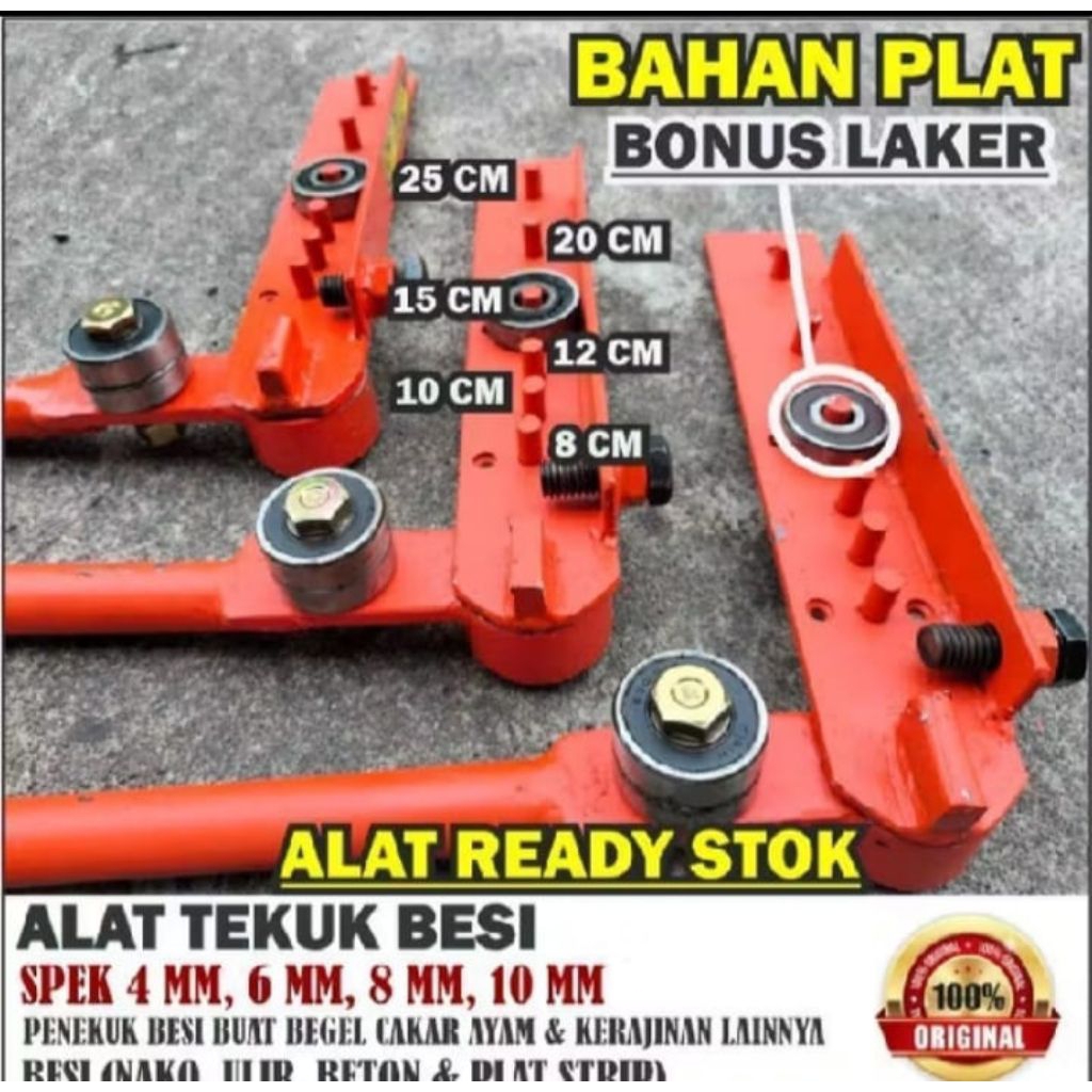 Alat tekuk besi buat cincin begel ukuran 4_12mm