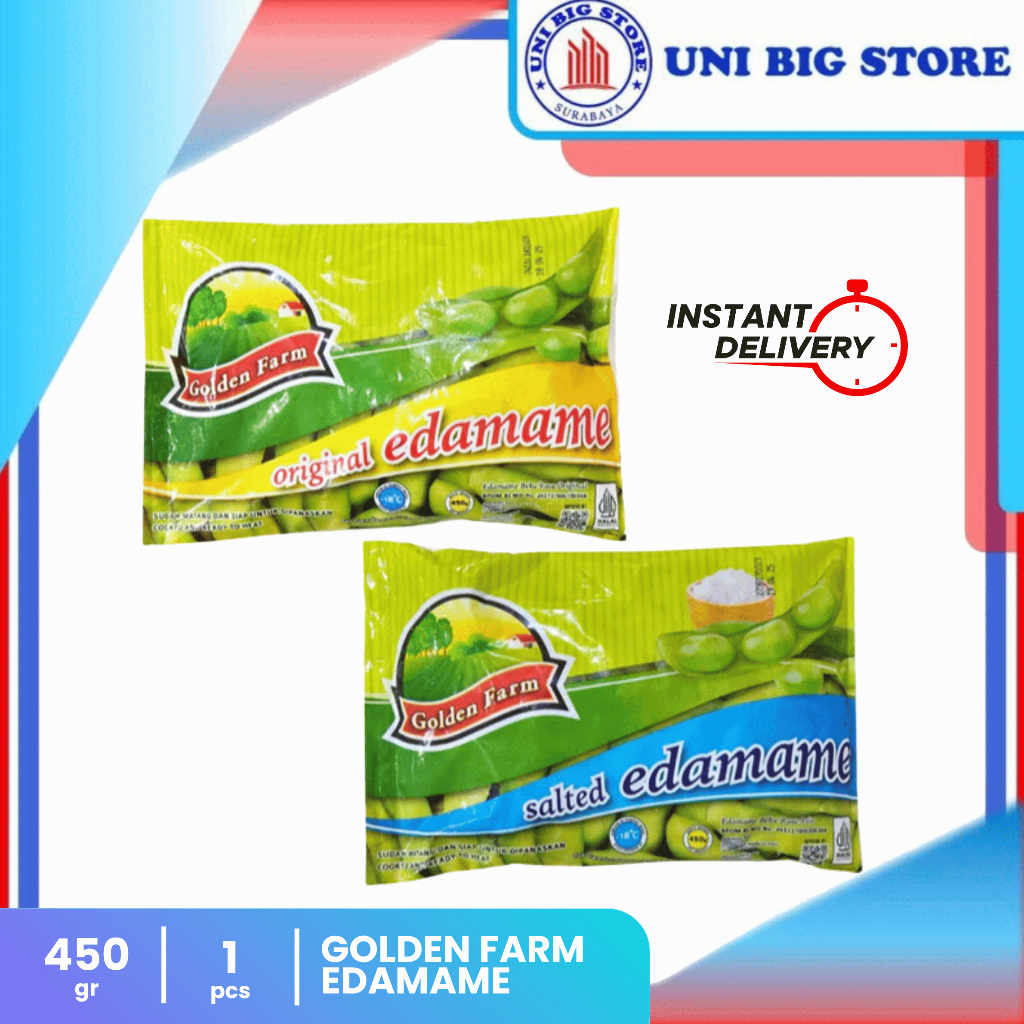 

Golden Farm Original | Salted Edamame 450 gr Kacang Kedelai Jepang