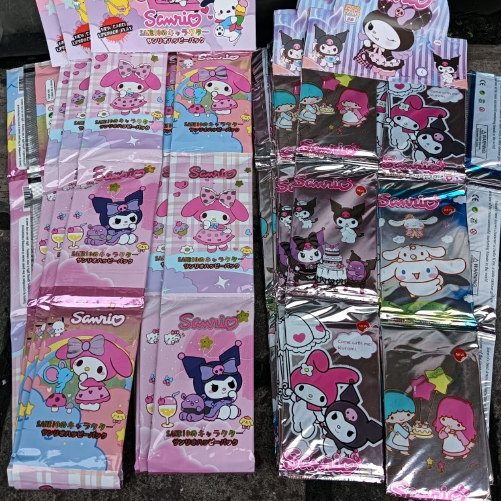 12 Bungkus Mainan Kartu SANRIO Brainrot Tung OnePiece Seri Boboiboy Minecraft ML Legend FF Trading C