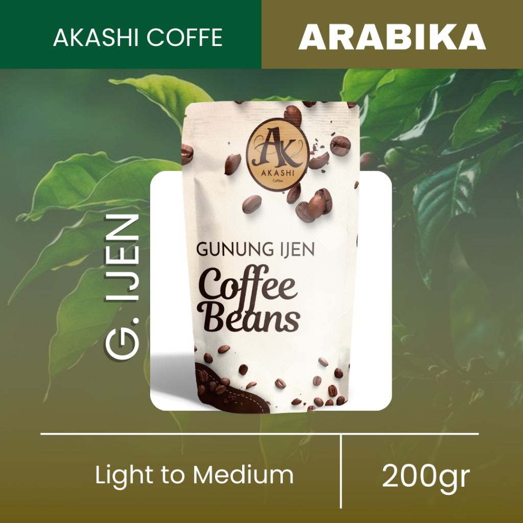 

Akashi Biji Kopi Arabika Gunung Ijen / Biji Kopi Arabika / Kopi Gunung Ijen