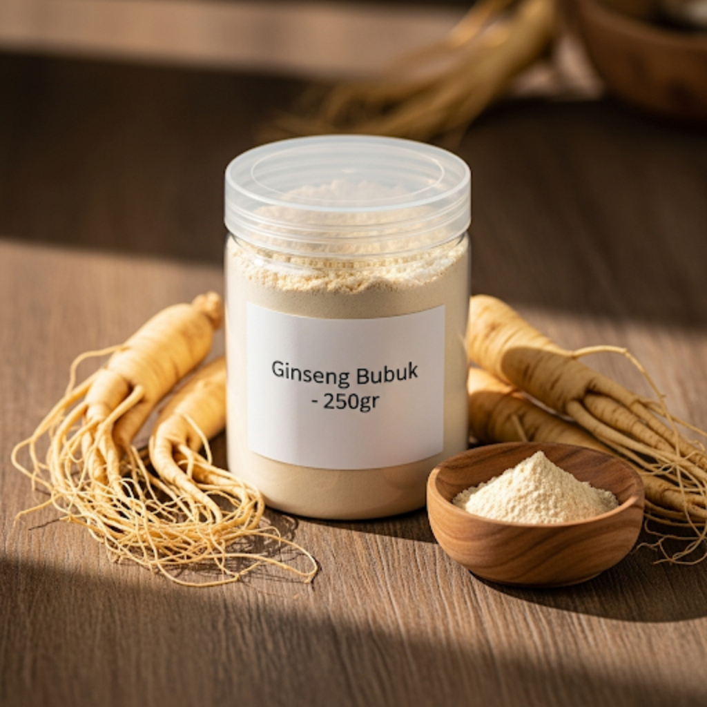 

Ginseng Bubuk Premium 100gr / 250gr | Panax Ginseng Powder Organik Murni | Herbal Alami Penambah Stamina & Imunitas