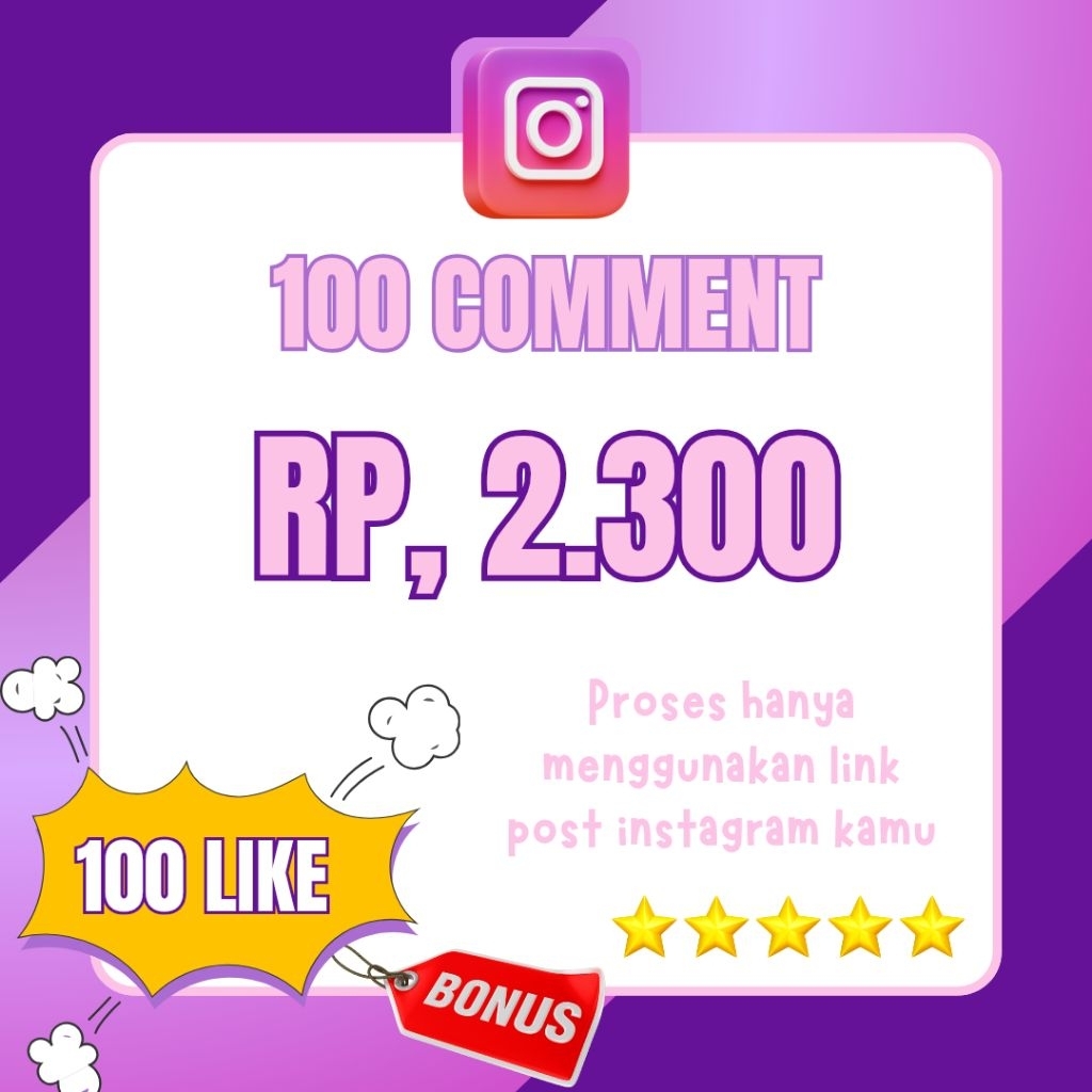 KOMENTAR IG MURAH