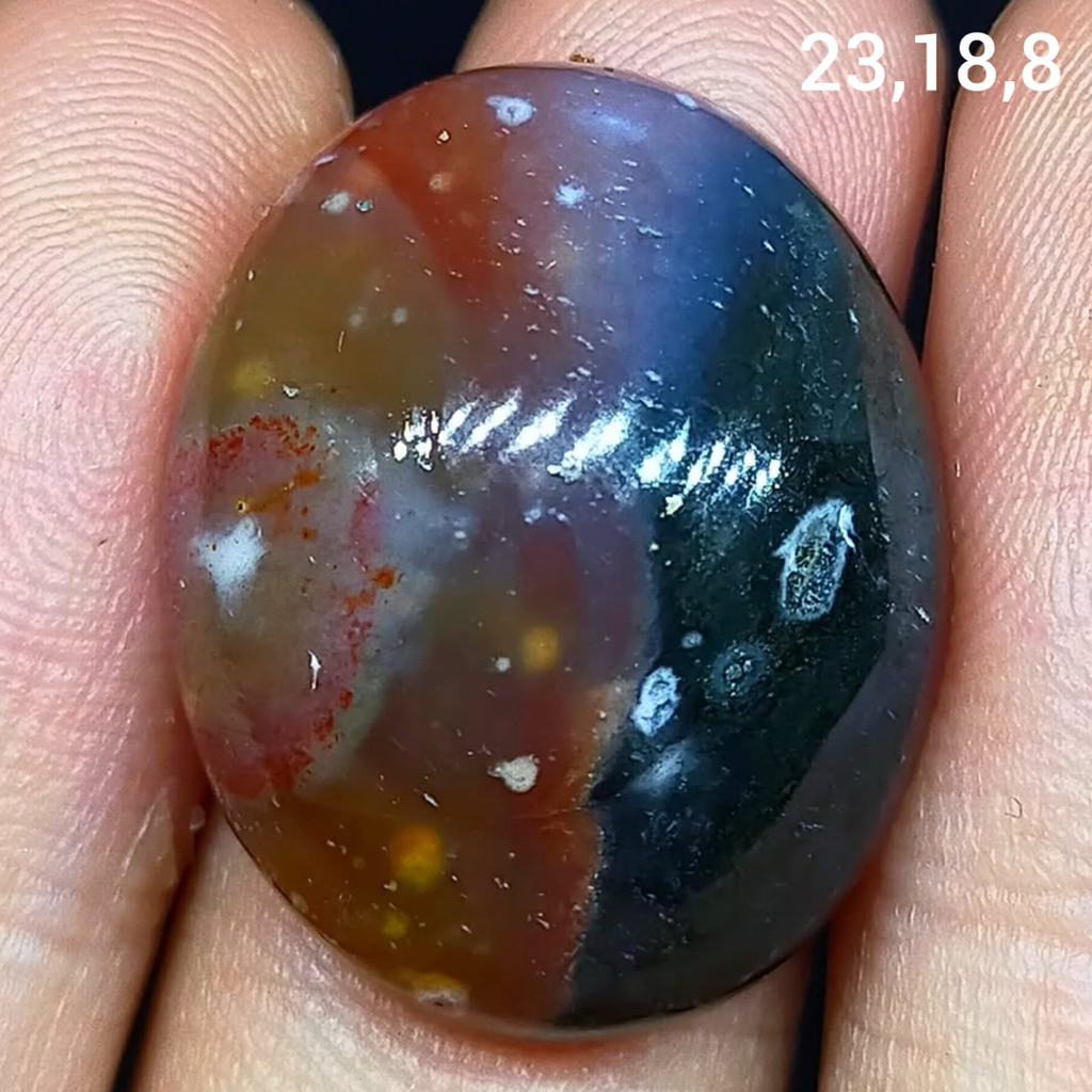 batu akik asli lumut pancawarna antik top hq natural (asli alam)