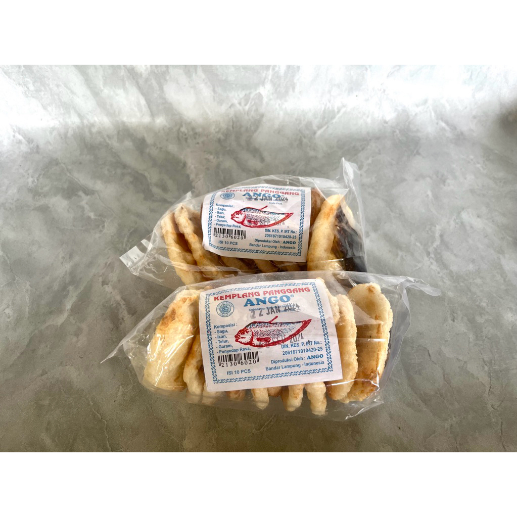 

Kemplang ikan tenggiri merek ANGO enak & gurih isi 10 keping