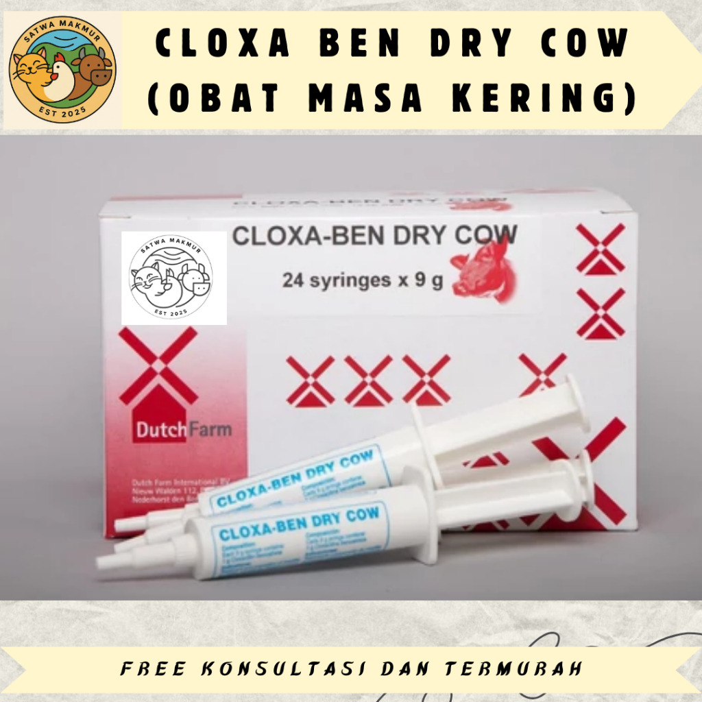 Cloxaben Dry Cow - Obat Masa kering Sapi, Kambing Perah