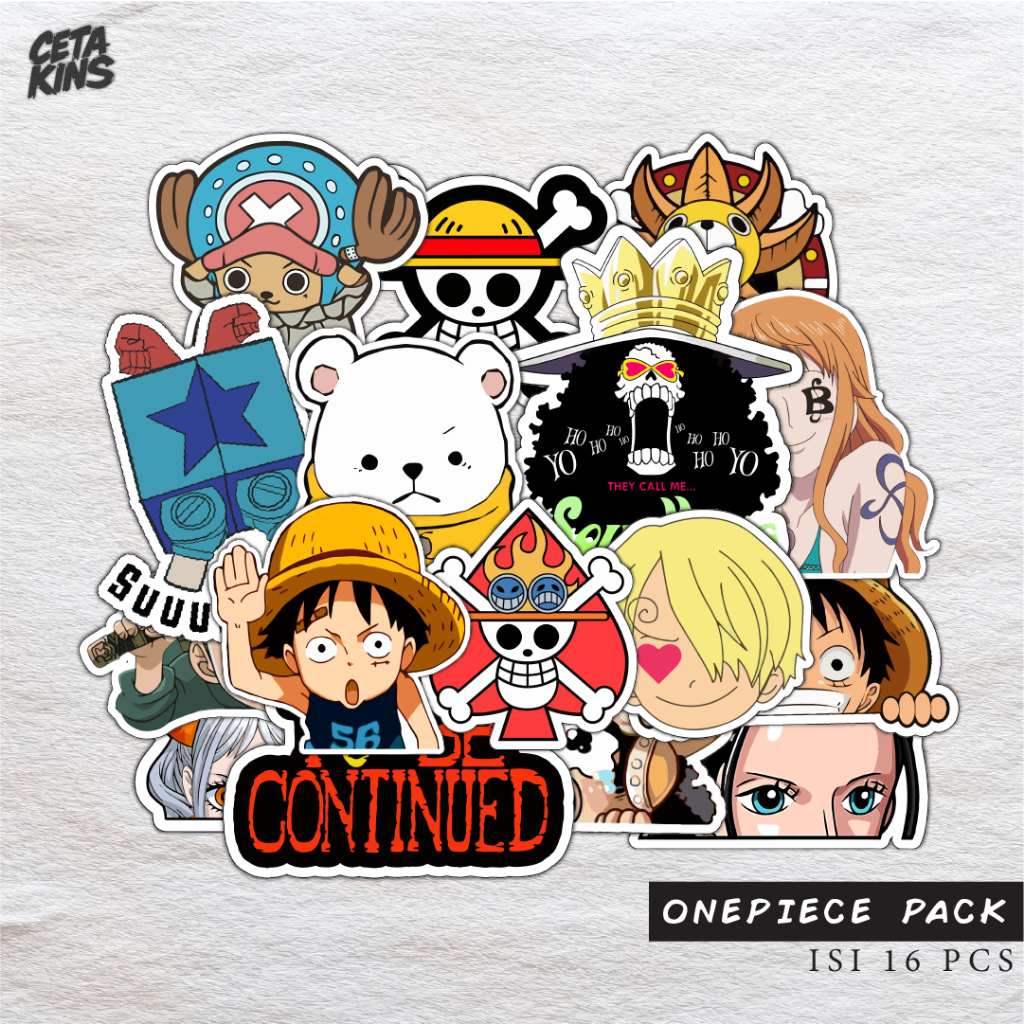 

Stiker one piece pack 16 stiker