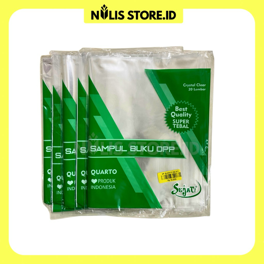 

NulisStore | Sampul Plastik ukuran Quarto/Standar untuk buku tulis