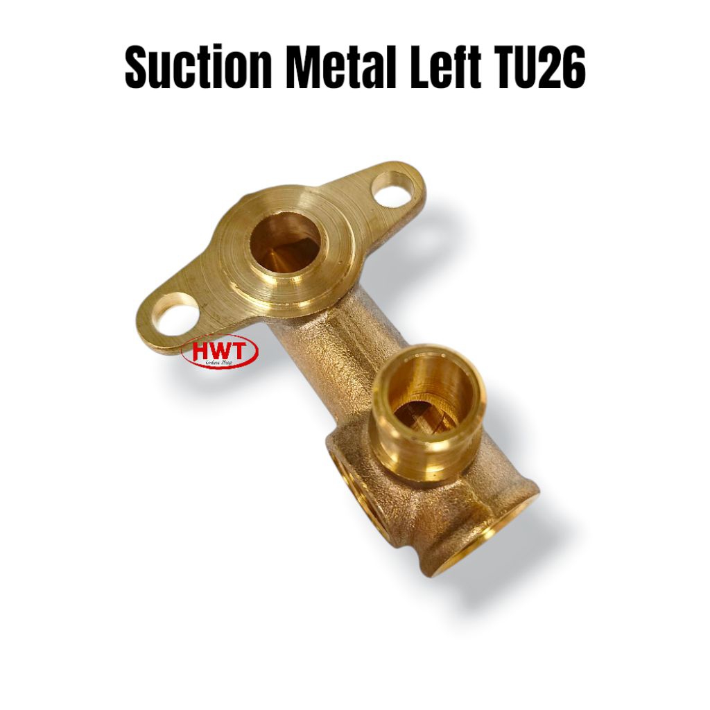 TU26 Suction Metal Left Kiri Sparepart Pompa Mesin Semprot Hama TU-26